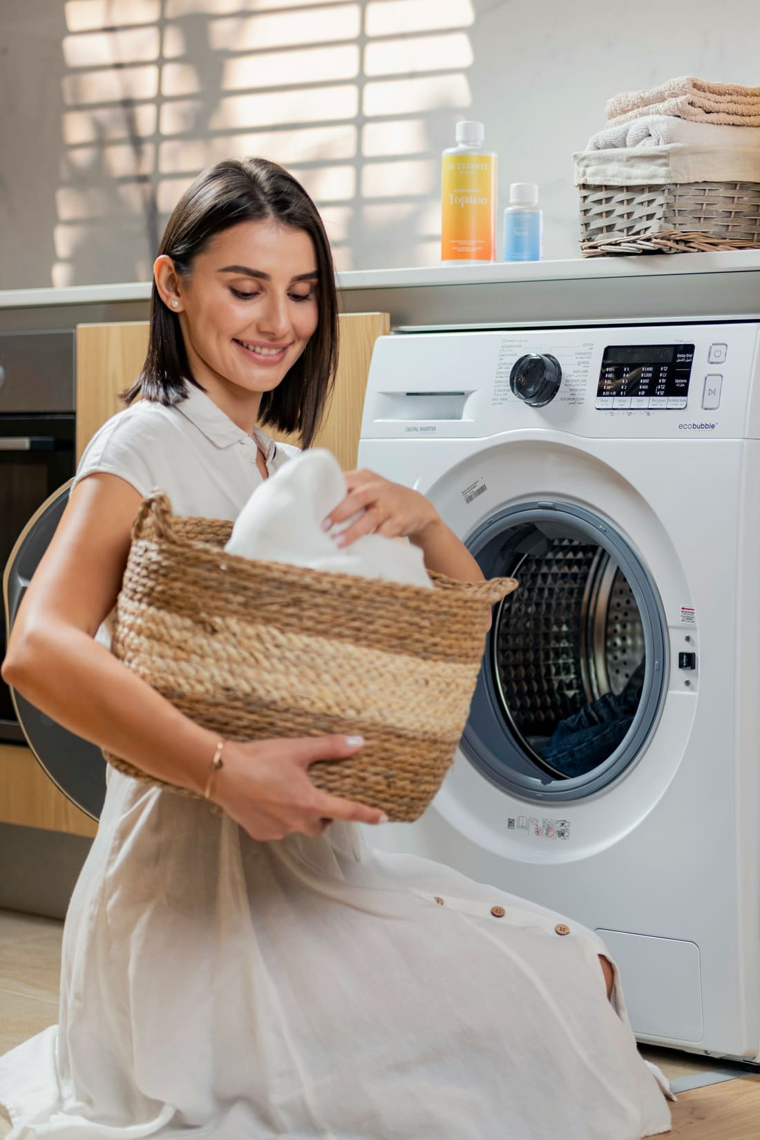 A resident confidently going about their daily routine independently